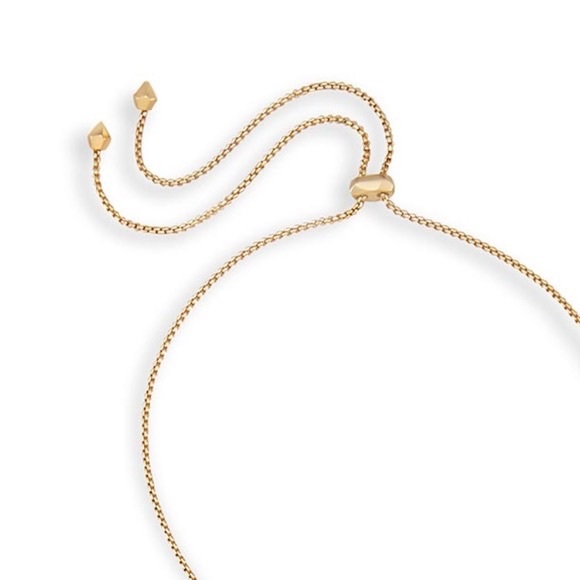 Kendra Scott Brett Pendant Necklace in Gold and Blue Apatite - Picture 3 of 4